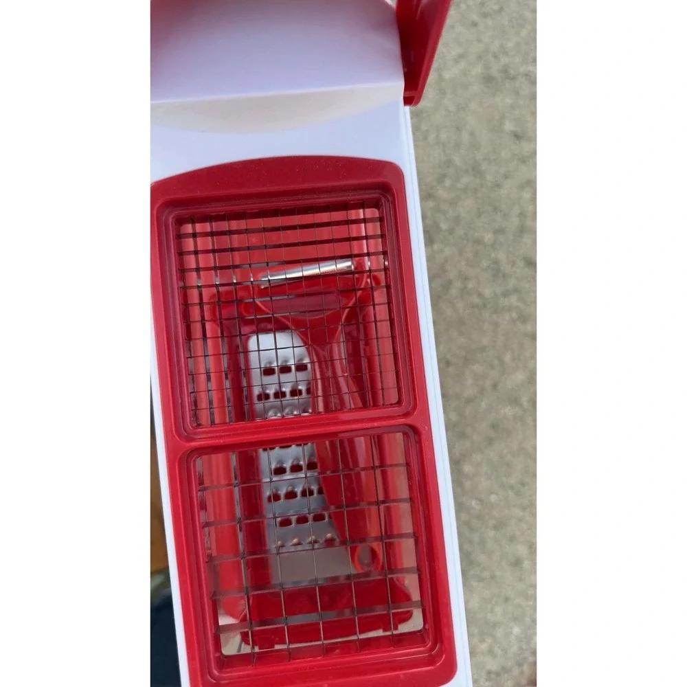 Red Kitchen Chopper Slicer Dicer Container Set Food Prep Storage Lot‎